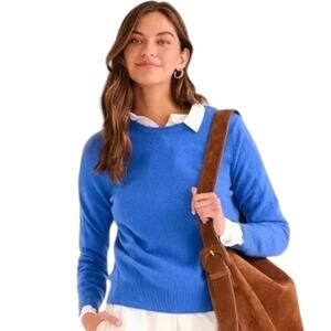 Cameron of Scotland 100% Cashmere Pull Over Sweater Royal Blue Size Small